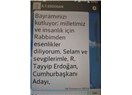 Erdoğan bana SMS göndermiş!