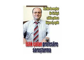 Profösöre ıslık soruşturması