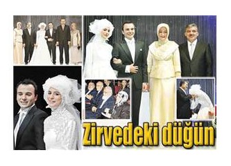 Zirvedeki düğün dernekten sıkıldım artık...