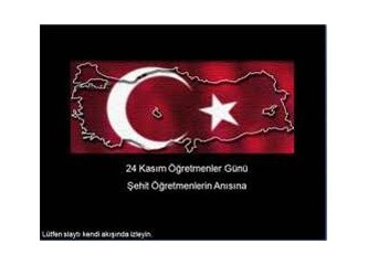 Genç bir kalemden tüm öğretmenlerine