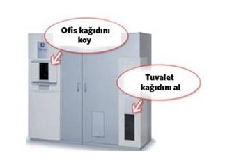 Atık kağıt tuvalet kağıdı oluyor