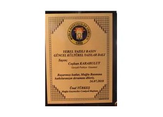 MUĞLA GAZETECİLER CEMİYETİ BASIN ÖDÜLLERİ