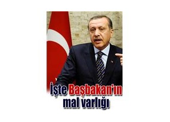 Sayın Başbakanın mal varlığı üzerine...
