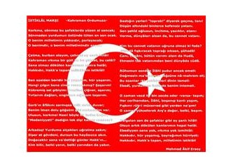 İstiklal Marşı’nın en doğru okunuş şekli