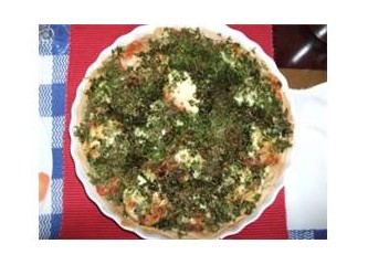 Maydanozlu mozarella ev pidesi