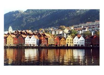 Norveç fiyortlarının arasındaki Bergen