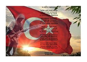 Tarihi ters çeviren yazılar/Bayrakları bayrak yapan üstündeki kan değildir