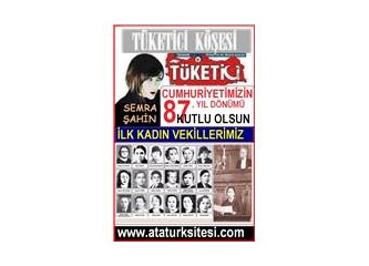 87. yılına ulaştığımız Cumhuriyetimizin kadın milletvekilleri…