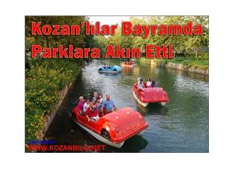 Kozanlılar, bayramların vazgeçilmezi parklara akın etti