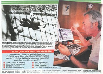 İslam Çupi' nin Fenerbahçe büyüklüğü yazısı.