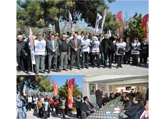 Eğitim İş iş bırakarak bir günlük greve gitti