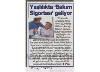 Yaşlılıkta bakım sigortası