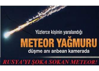 Rusya’ya düşen göktaşları bir alamet mi? Video