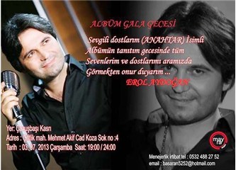 Erol Aydoğan’ın ilk albümü, “Anahtar” çıktı