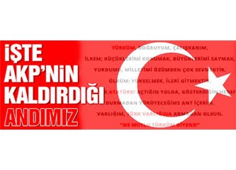 Yasaklanan andımızın tarihçesi ve ABD andı...