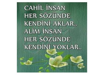 Her konuşanı alim, her susanı cahil sanma!