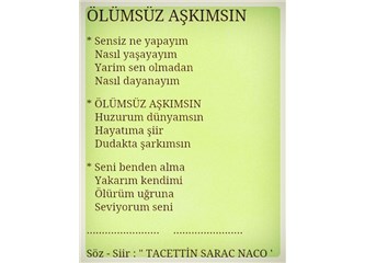 Ölümsüz aşkımsın