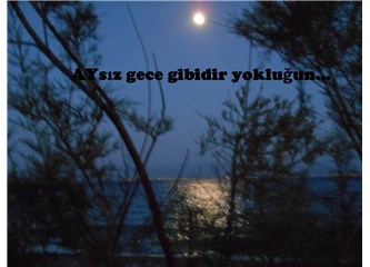 aysız gece gibidir yokluğun...