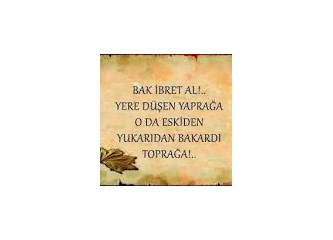 Hayatın içinden akıp geçiyoruz, farketmeden!