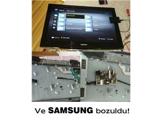 Ve Samsung bozuldu