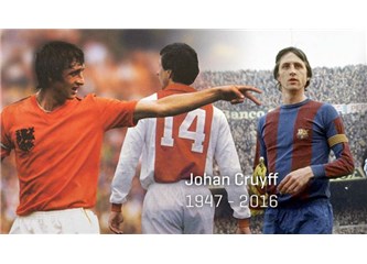 Futbol tarihini efsanelerinden Johann Cruyff'a saygı ile....