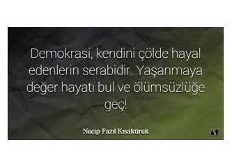 Demokrasi; "Haksızlık Yapma Hakkını Elde Etme Yarışı"