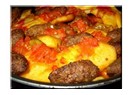Fırında köfte patates yemeği