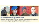 Dört şehit: Uzman Çavuş Bekir Atacan, Habip Özkaya, Tuncay Özdemir, Ersin Selimoğlu