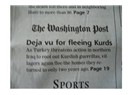 Deja vu for fleeing kurds