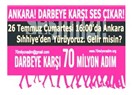 Darbeye karşı 70 milyon adım Ankara'da