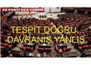 Tespit doğru, davranış yanlış…