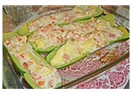 Peynirli kayık kabak