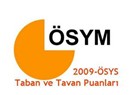 2009-ÖSYS taban puanları açıklandı ama...