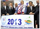 2013 Akdeniz Oyunları için temel atma töreni (Ya Allah, bismillah)