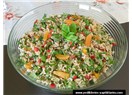 Kepekli pirinç salatası