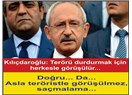 Evet… Herkesle görüşülür de, teröristle asla…
