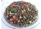 Bulgurlu, mercimekli salata