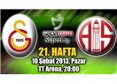 Galatasaray:2 -M.P.Antalyaspor:0. aslında, Burakspor 2- MP.Antalyaspor: 0