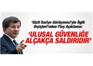"Dışişleri Bakanı Davutoğlu "Türkiye'nin Haremine" girdiler dedi!..