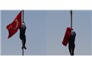 "O Bayrak" yeni inmedi...