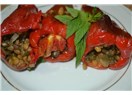 Kırmızılı biberli Yeşil Mercimek dolması