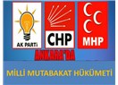 AK Parti, CHP ve MHP milli mutabakat hükümeti kurulmalı..