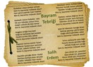 BAYRAM TEBRİĞİ