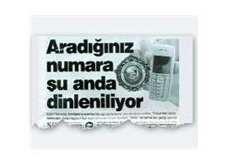 Bir telefon dinleme kaydı...