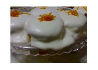 Sevgiliye Özel; Portakallı Muhallebili Yaş Pasta! Tabi Yerse :)