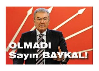 Deniz Baykal demokrasinin gereğini yerine getiremedi