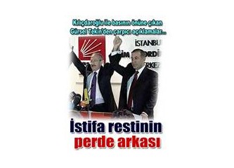Tekin ve Altınok'un istifası