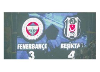 Sonuç, Fenerbahçe: 1 Beşiktaş: 3