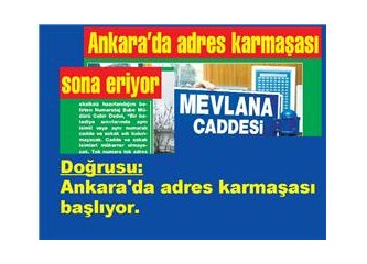 Ankara’da 75.000 sokak tabelası değişecekmiş