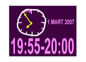 1 Mart 2007 Saat 19:55-20:00